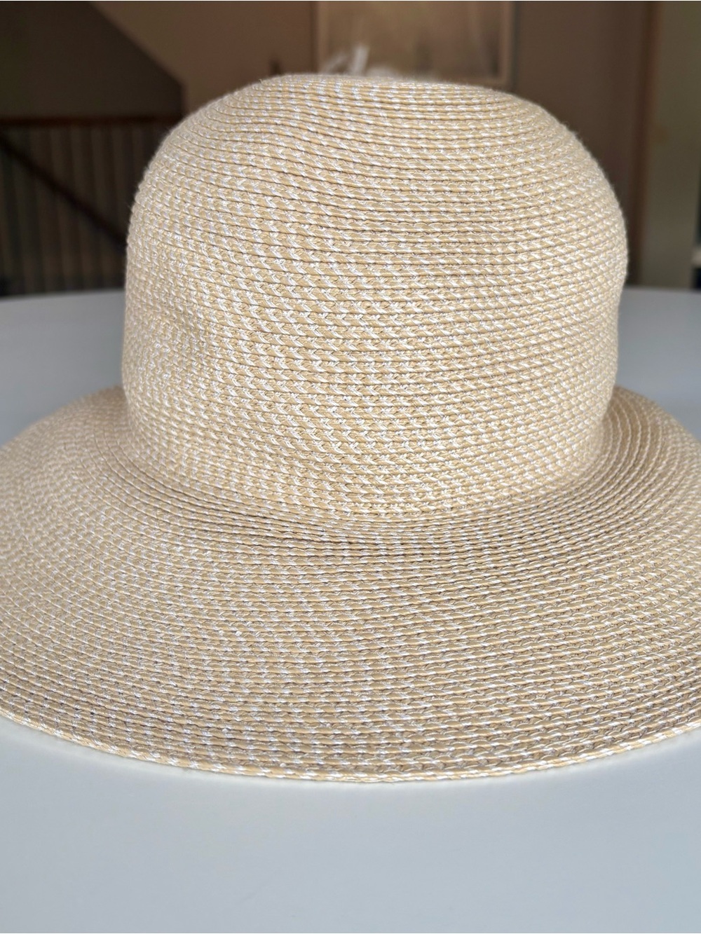 Eric Javits Hampton Packable Sun Hat in Cream - Picture 6 of 8
